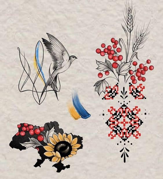 ескізи для тату патріотика 