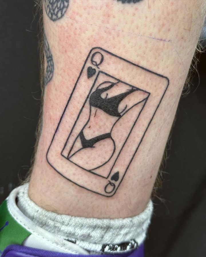 тату дама чирва