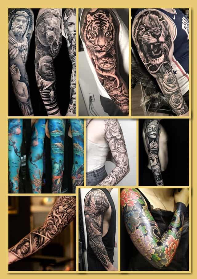 тату на всю руку