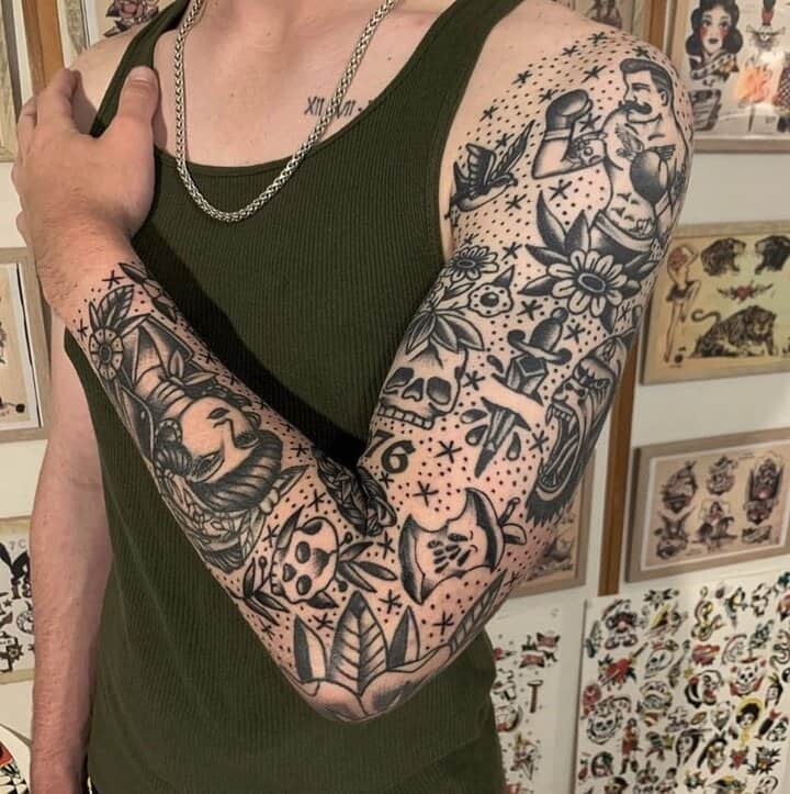 олд-скул тату