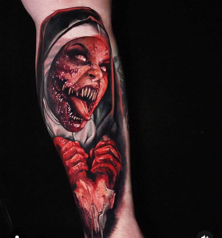 хоррор тату