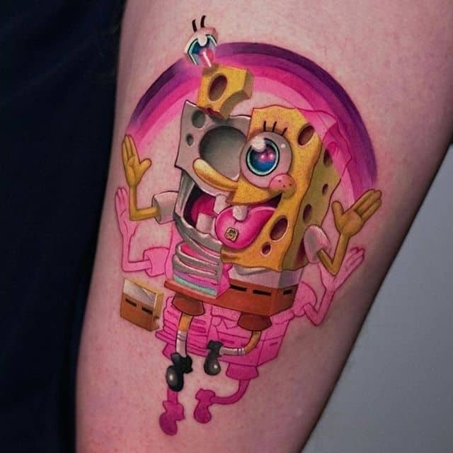 нью-скул тату