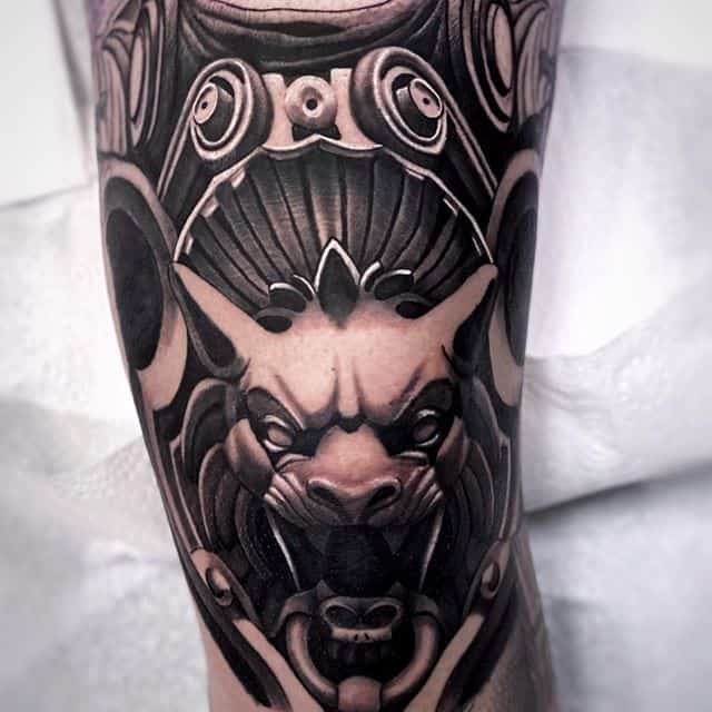 горгулья морда тату