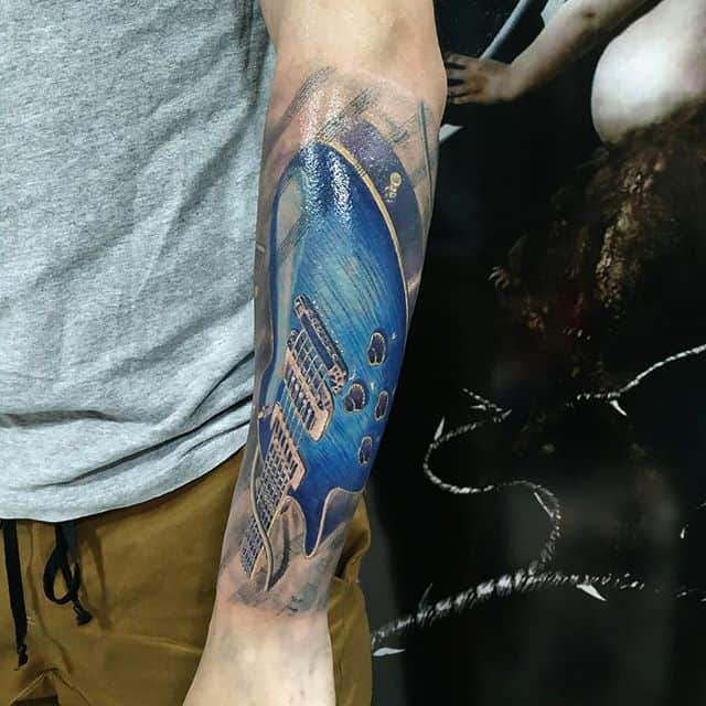 тату гитара электро