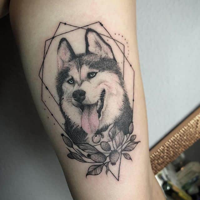 хаски тату чб