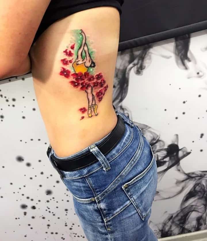 тату с балериной