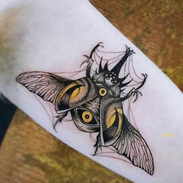 тату жук графика