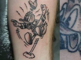 тату дональд дак