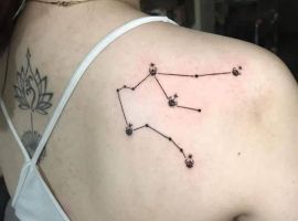 тату водолей созвездие