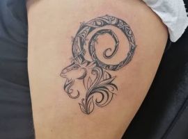 тату козерог