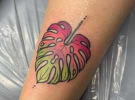 Тату листья дуба