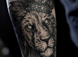 тату лев