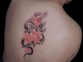 тату змея