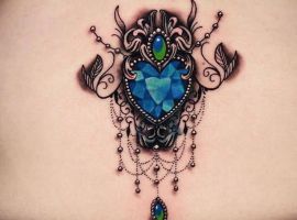 камінь ізумруд тату