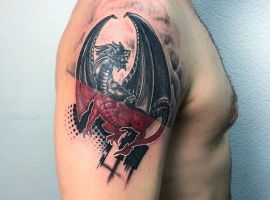 Тату дракон