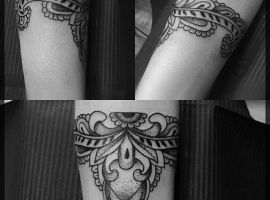 браслет тату узоры