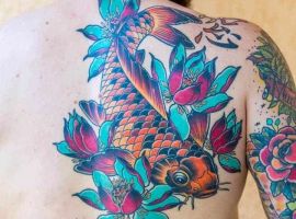 тату рыба япония