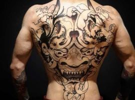 тату япония на спине