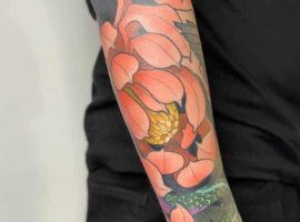 тату цветы япония