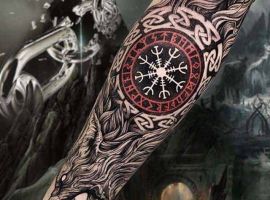 волк славянский тату