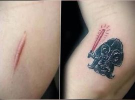 тату на шраме