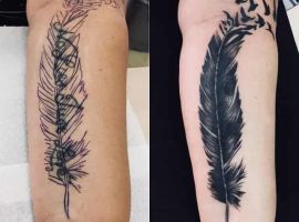 перекриття напису пером