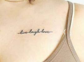 Тату надпись