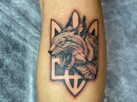 тату герб и рысь