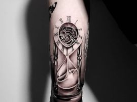 тату часы