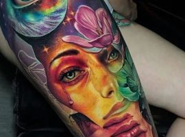 тату девушка