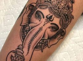 Буддийские тату Ганеша