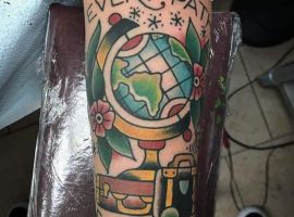 тату земной шар