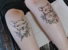 тату чихуахуа графика