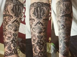 тату фар край вокруг руки