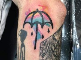 тату зонтика