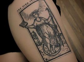 гравюра карта тату