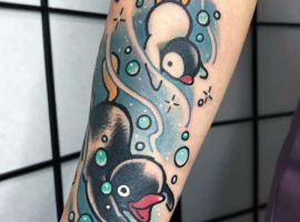 тату пингвинчик