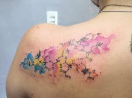 тату художественные акварель