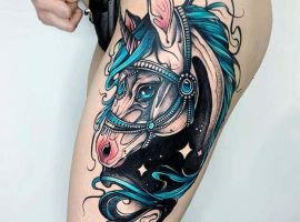 единорог тату