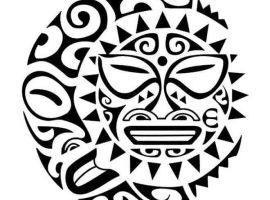 полинезия эскиз солнце