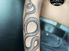 тату змія на руці
