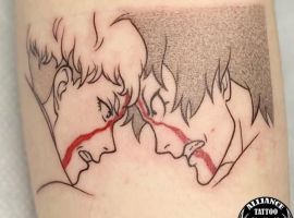 тату обличчя аніме