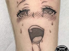 тату обличчя аніме