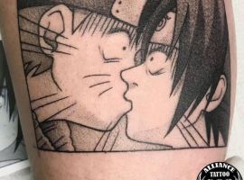 тату аніме поцілунок