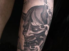 тату японська маска