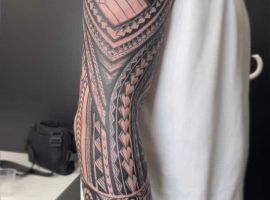 тату рукав Полінезія