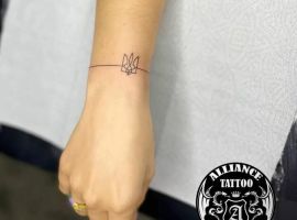 тату тризуб міні