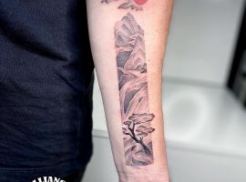 тату японський краєвид