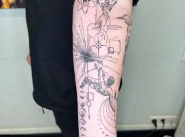 тату геометрія передпліччя