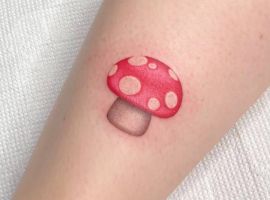 тату грибочок Супер Маріо